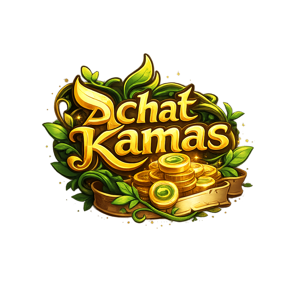 Achat Kamas - Logo officiel avec pièces d'or